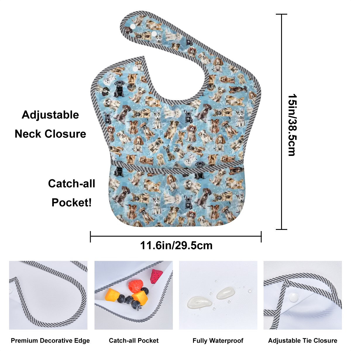 10 Animal Designs, Baby Bibs Customized Services