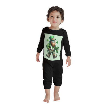Sasquatch, Bigfoot Leprechaun, Baby  Toddler Long Sleeve Romper 6m to 2T