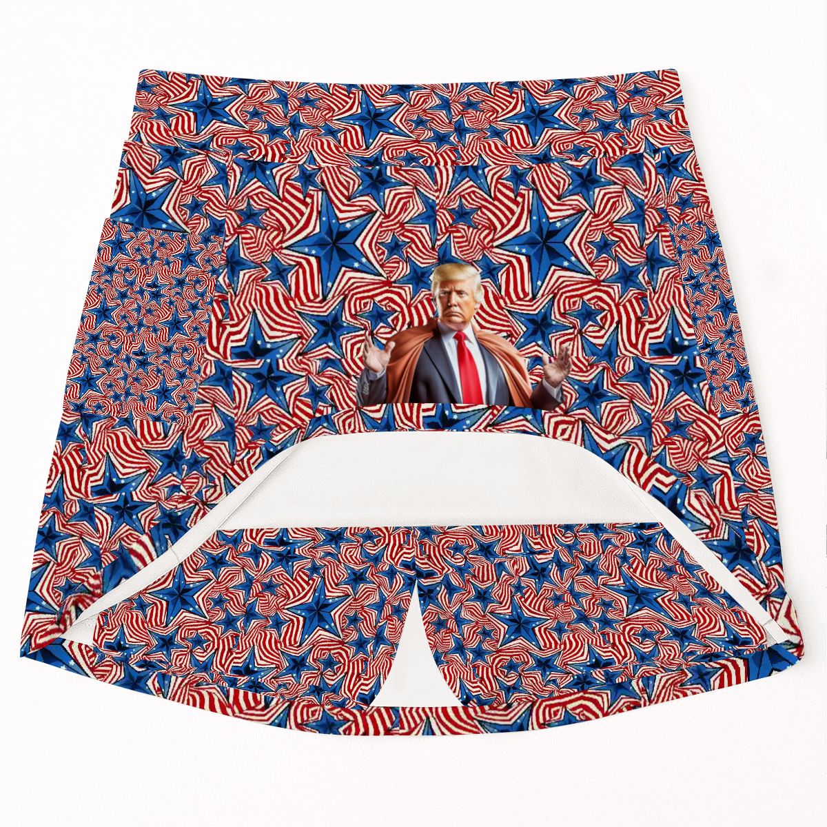 Donald Trump on Stars, Women’s Milk Silk Sports Skorts with Pockets