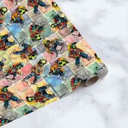 6 Alien Designs, 3 Pack Gift Wrapping Paper Sheets