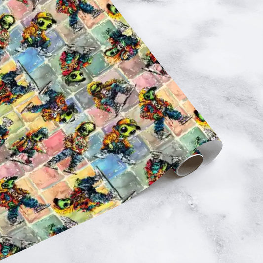 6 Alien Designs, 3 Pack Gift Wrapping Paper Sheets