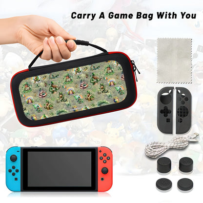 Lucky Sasquatch Nintendo Switch Case with Handle Sasquatch Leprechaun Bigfoot