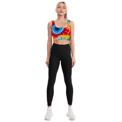 18 Tie Dye Designs, Traditional Sports Bra, Yoga Top