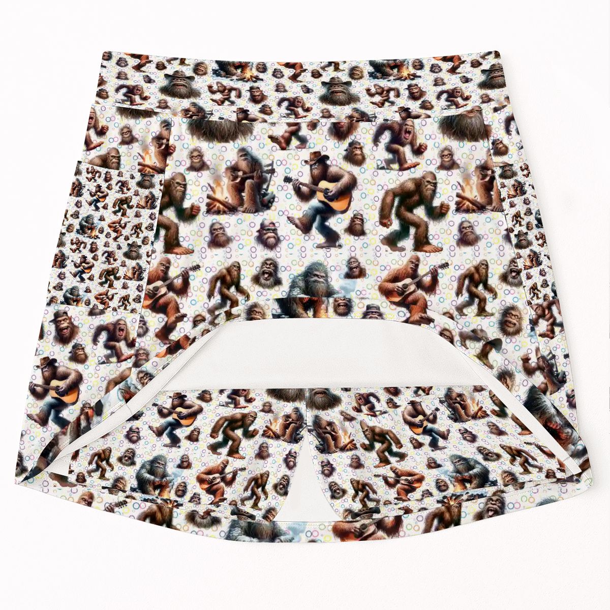 10 Bigfoot / Sasquatch Designs, Women’s Milk Silk Sports Skorts with Pockets