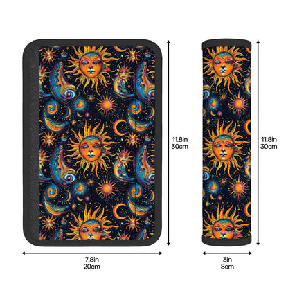 Astrology Design, Seat Belt Cover Pad For Adults 2 Pcs