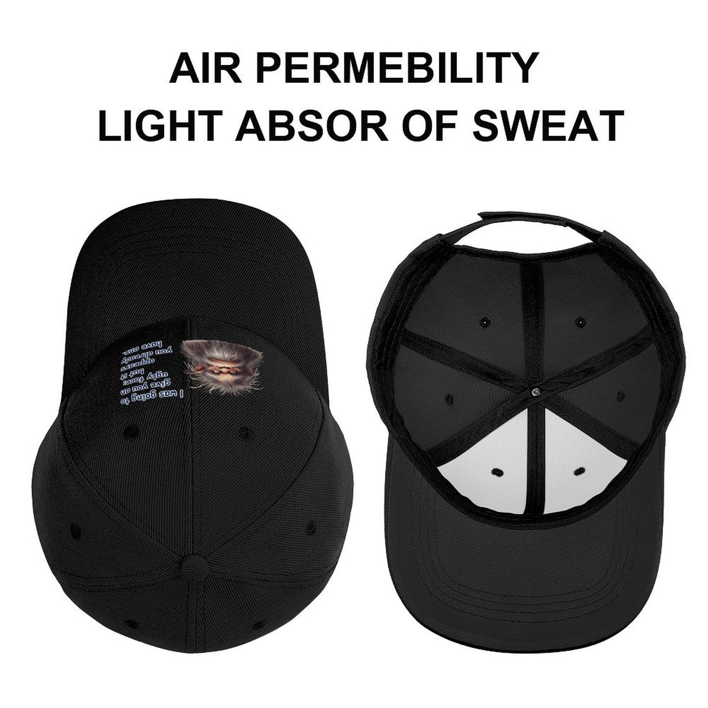 “Sarcastic Sasquatch” Series Polyester Baseball Caps – “I was going to give you…”