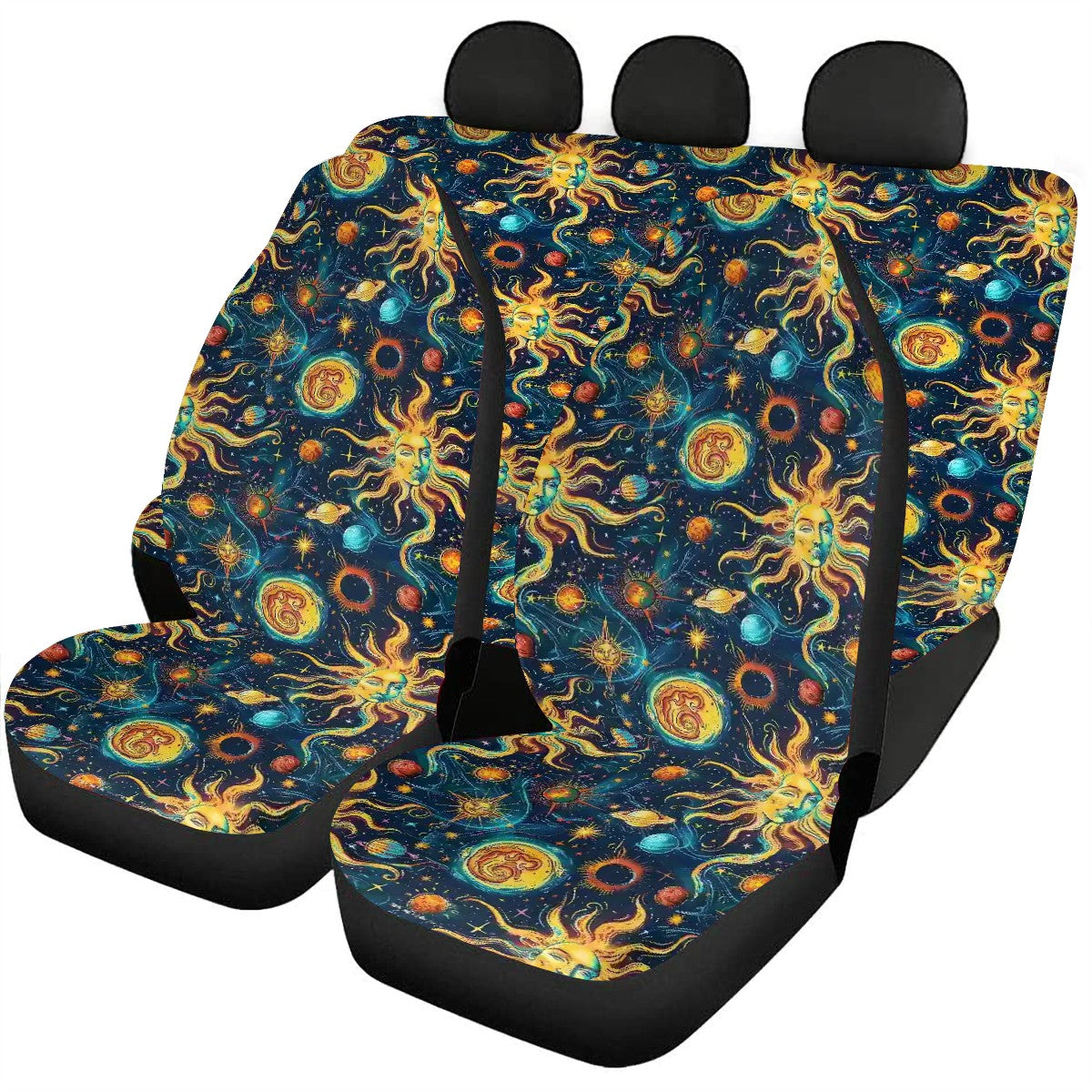 Astrology Design, Car Seat Covers, Full 7 Piece Set