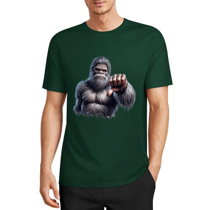 Bigfoot - Sasquatch Thumbs Down Short Sleeve Cotton T-Shirt