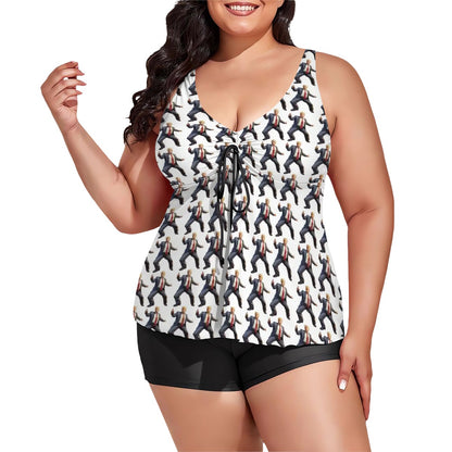 10 Donald Trump Designs, Plus Sized Women’s Two Piece Tankini Swimsuit