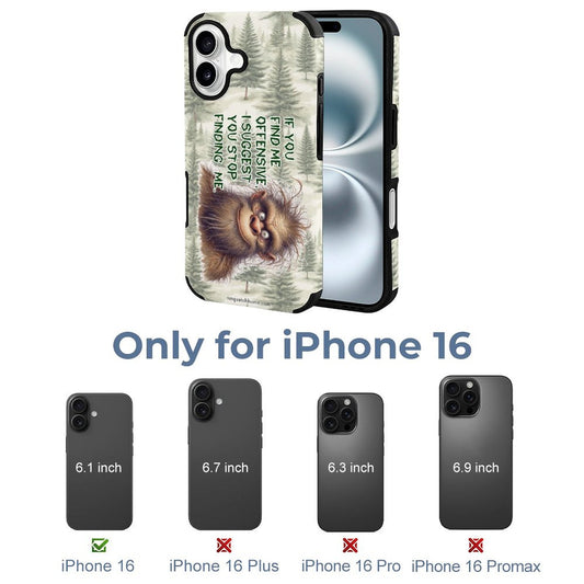 Bigfoot / Sasquatch "If you find me..", Microfiber iPhone 16 Cases