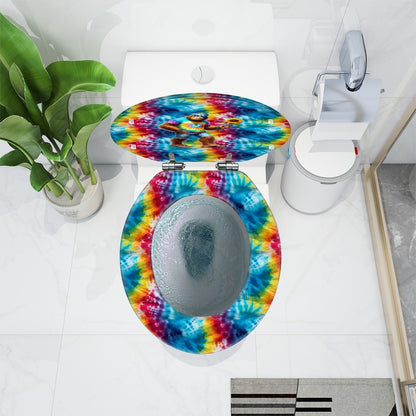 Hippie Bigfoot / Sasquatch Universal Toilet Seat