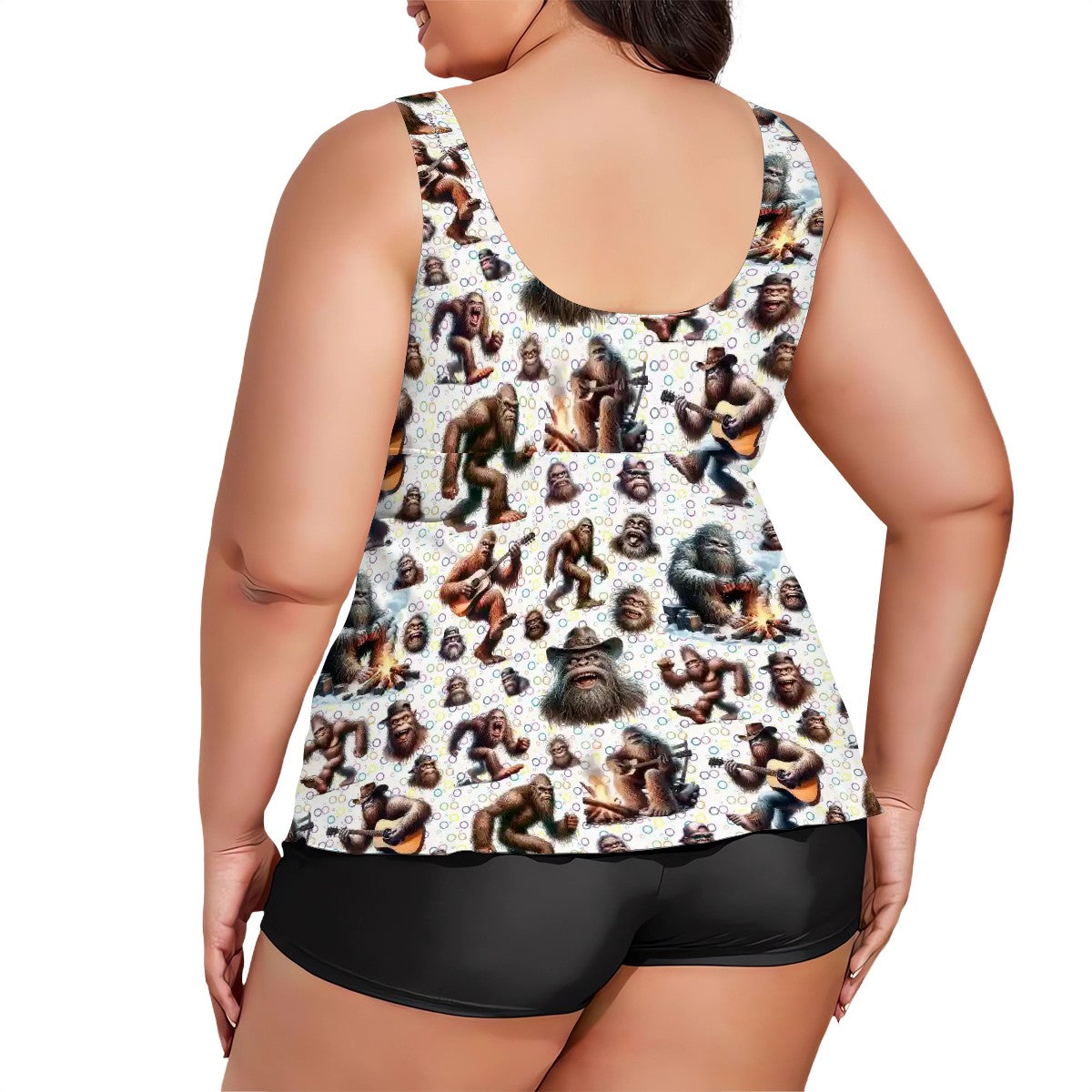 10 Bigfoot / Sasquatch, Plus Sized Women’s Two Piece Tankini Swimsuit