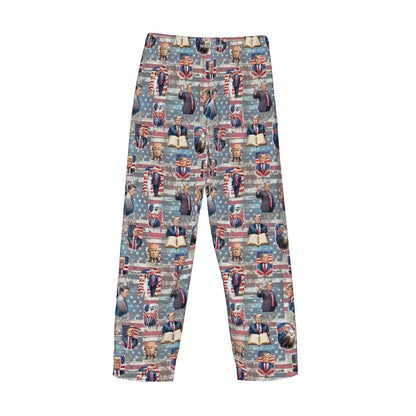 10 Donald Trump Designs, Men’s Polyester, Drawstring, Pajama Pants