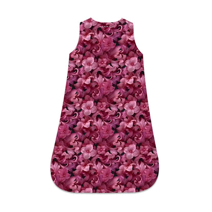 10 Flower Designs, Sleeveless Baby Sleep Sack
