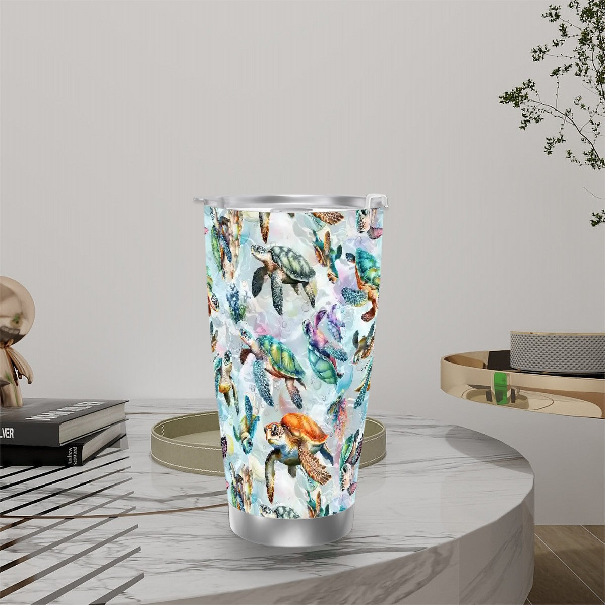 Animal Themed 20 oz Travel Coffee Mug w 3 options