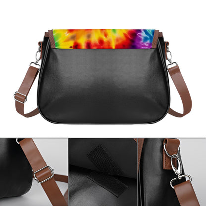 19 Tie Dye Designs, Leather Shoulder Bag / Purse