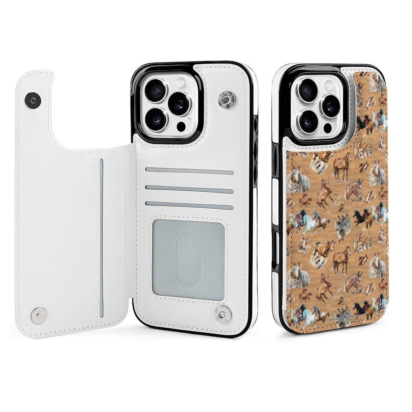 10 Alien Designs, iPhone 16 Faux Leather Wallet Case