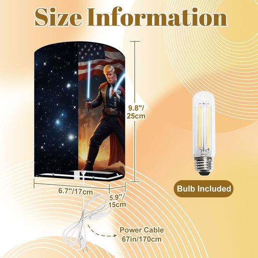 Donald Trump Jedi, Light Saber, Wall Sconces, Set of 2, Plug In