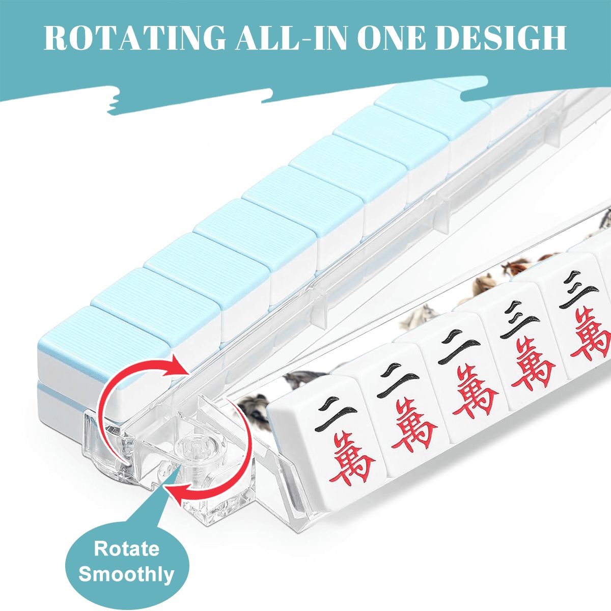 Puppy Dogs, 4 Artistic Mahjong Tile Pusher Racks