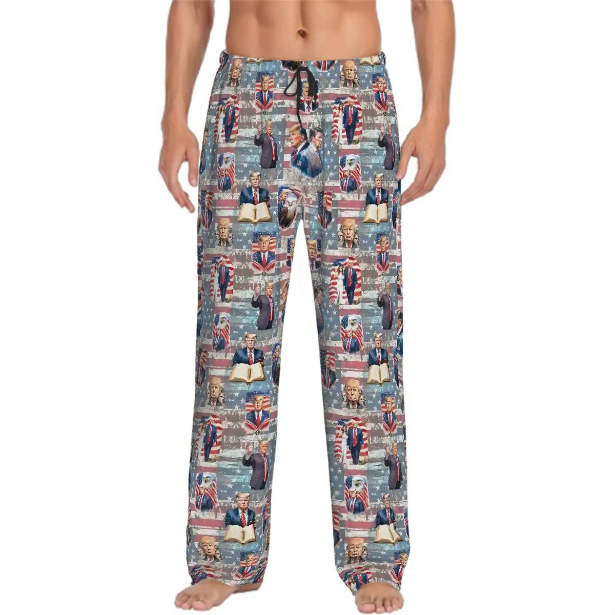 10 Donald Trump Designs, Men’s Polyester, Drawstring, Pajama Pants