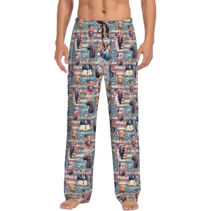 10 Donald Trump Designs, Men’s Polyester, Drawstring, Pajama Pants