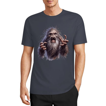 Bigfoot - Sasquatch Angry Short Sleeve Cotton T-Shirt