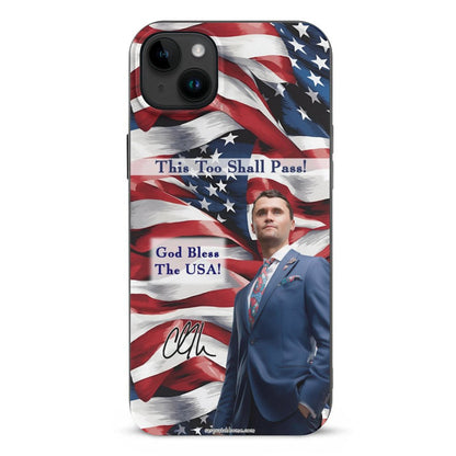 Charlie Kirk Memorial, TPU Apple iPhone 15 Case