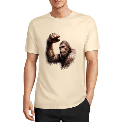 Bigfoot - Sasquatch Big Muscle Short Sleeve Cotton T-Shirt