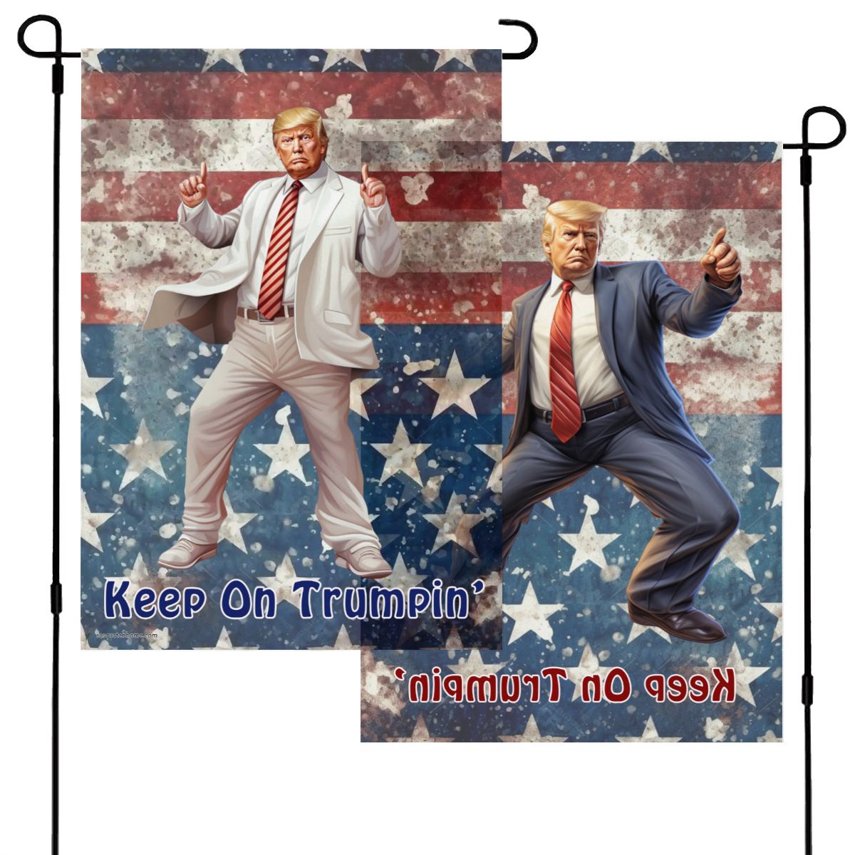 "Keep on Trumpin'", Donald Trump, Garden Flag 12"x18" (Made in USA)