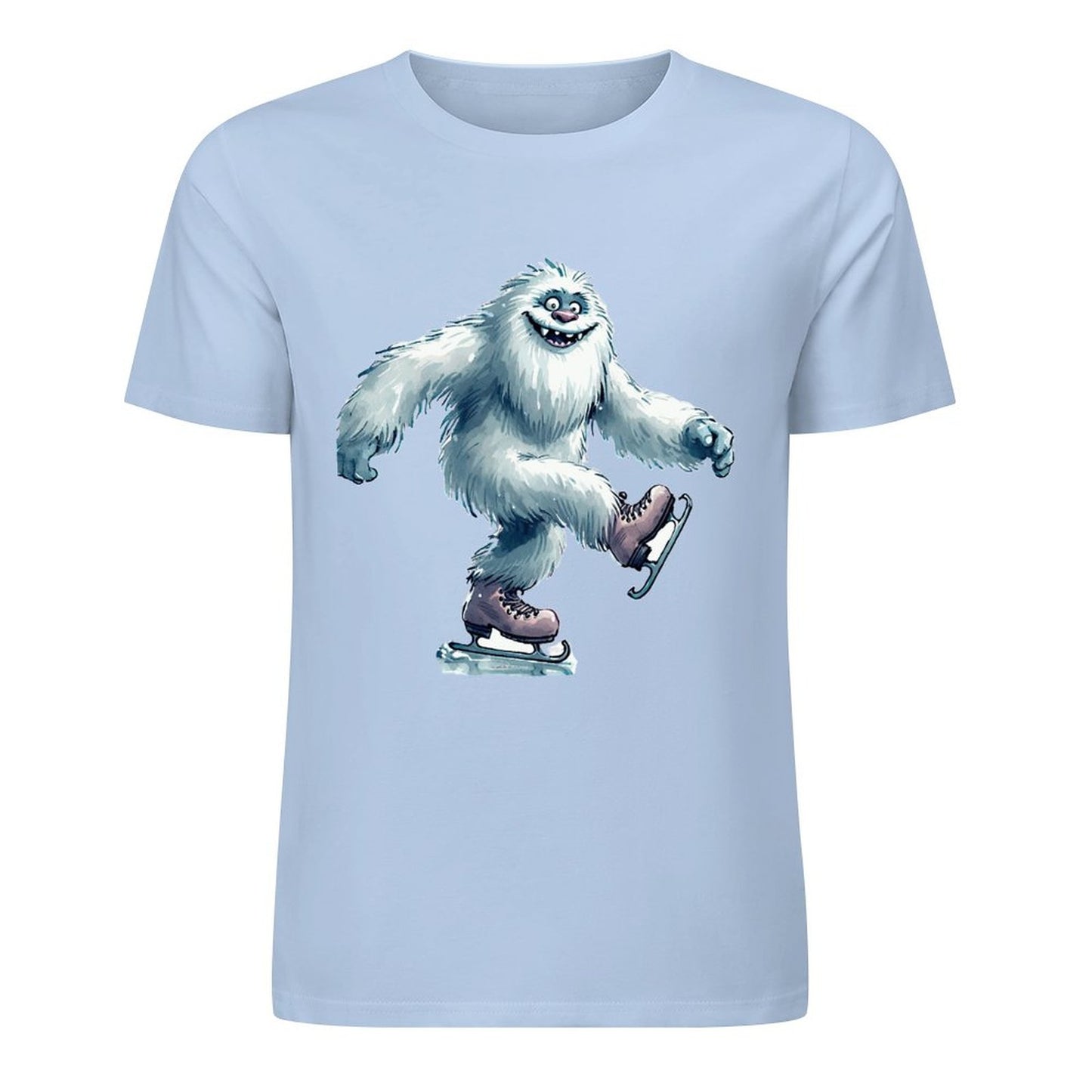 Bigfoot - Sasquatch Yeti Skate, Short Sleeve Cotton T-Shirt