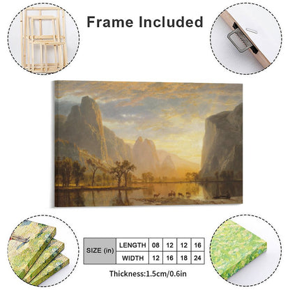 Beautiful Vintage Framed Canvas Art - 2 Sizes – Made in the USA