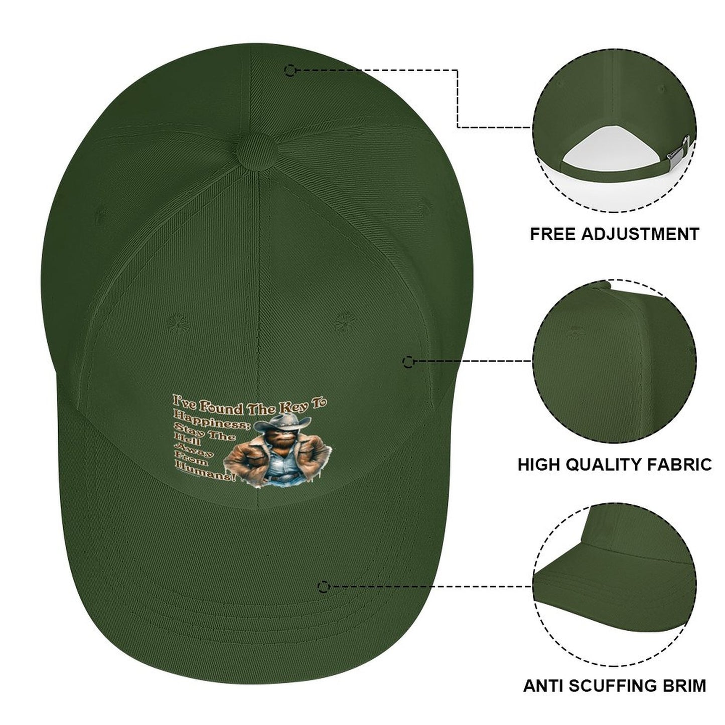 Bigfoot / Sasquatch “I've found..", Baseball Cap – 8 Colors
