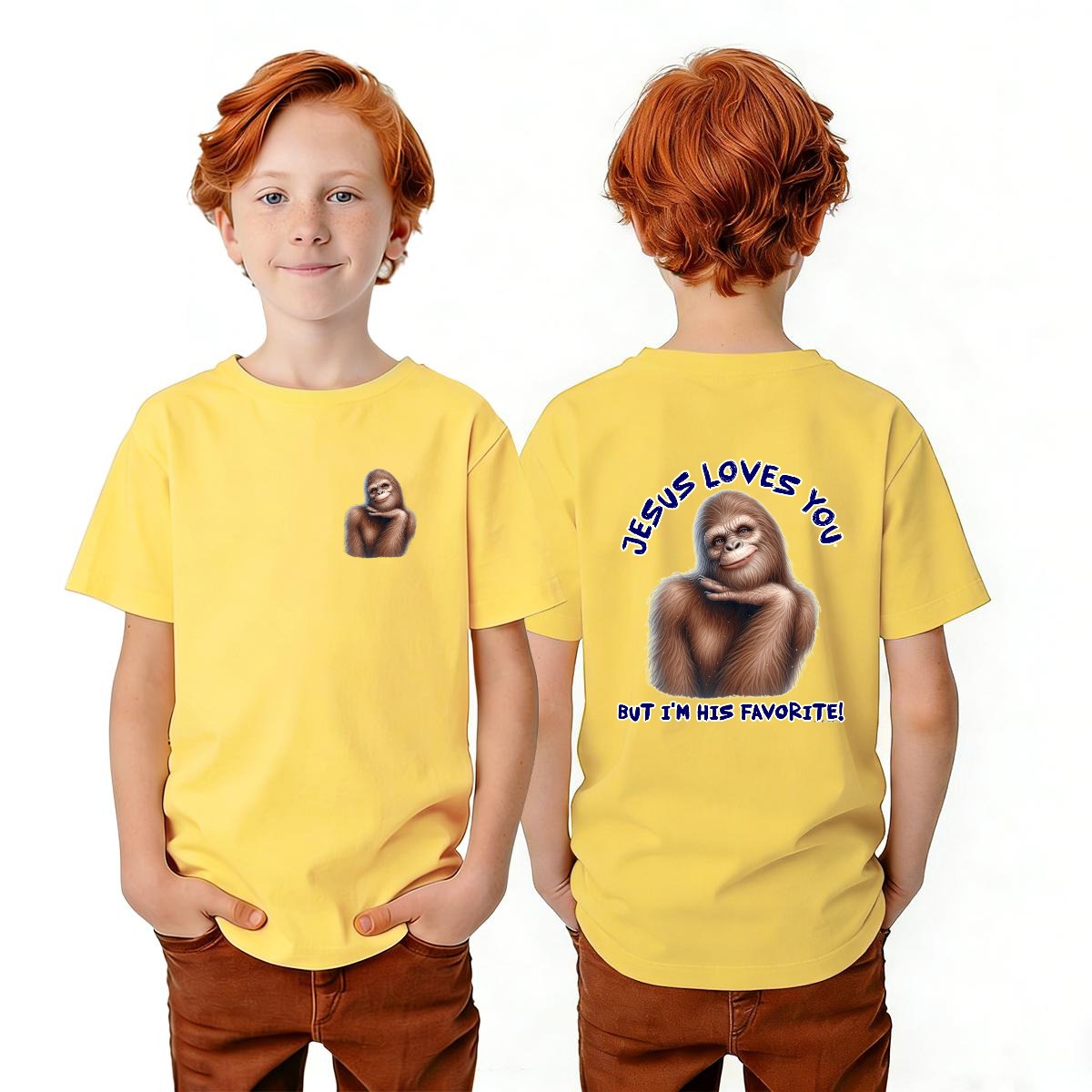 Bigfoot Sasquatch Designs, Kid’s Double Sided Gildan 5000B T Shirt