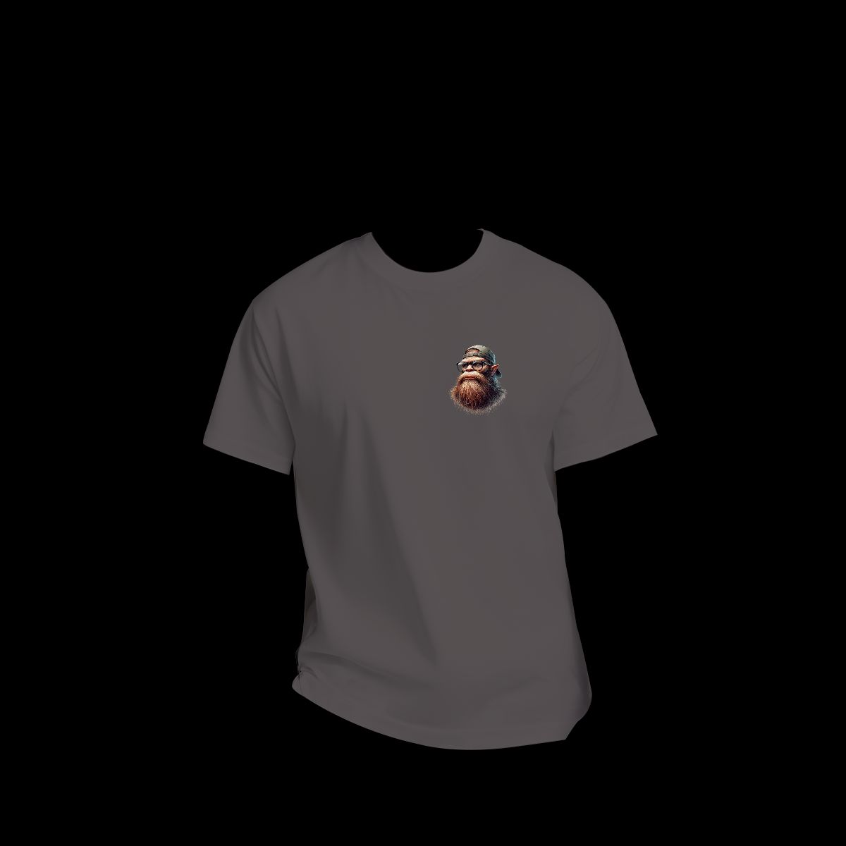 Sarcastic Sasquatch Short Sleeve 100% Cotton T-shirt- Double Sided