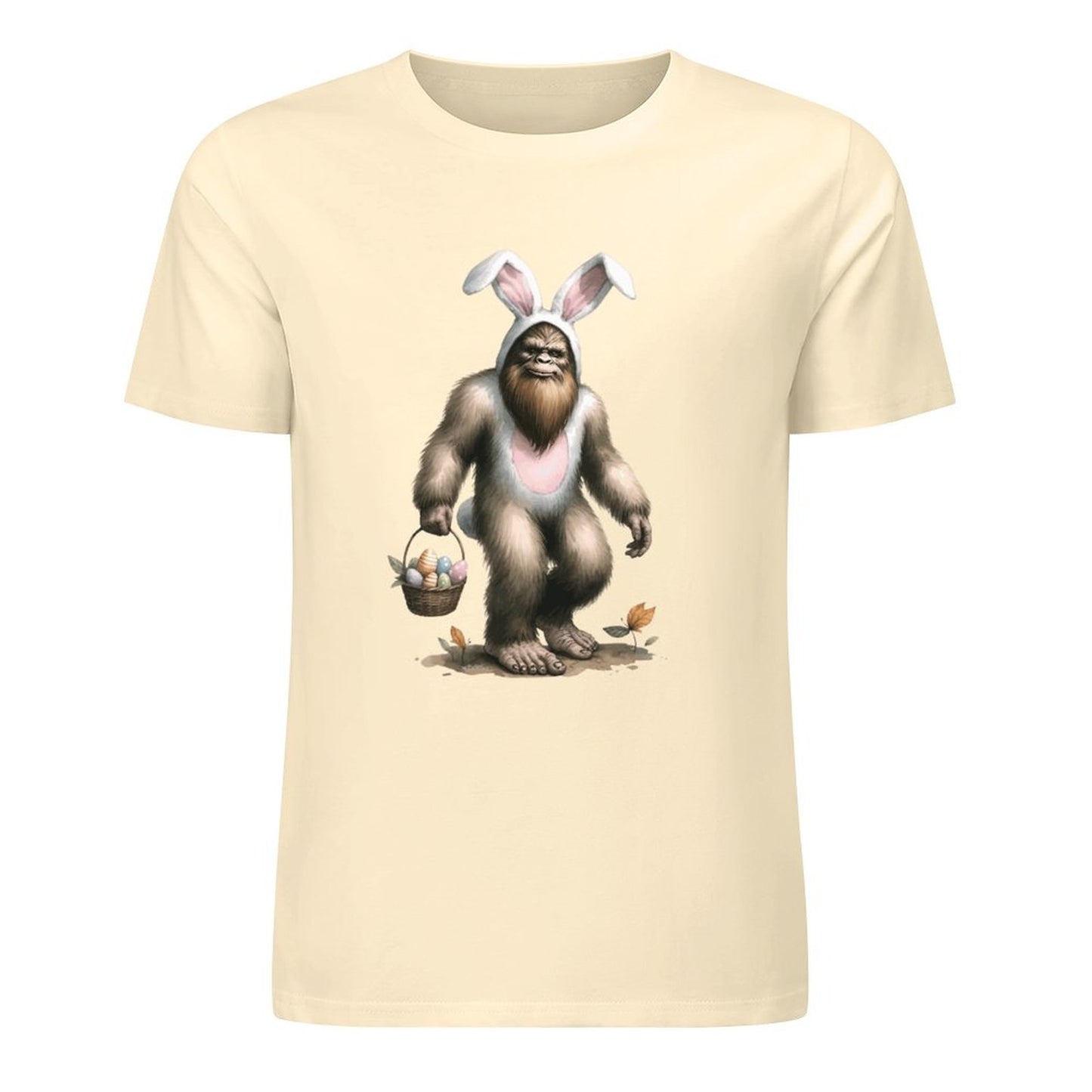 Bigfoot - Sasquatch Easter Bunny Short Sleeve Cotton T-Shirt