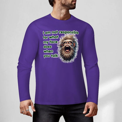 Bigfoot / Sasquatch "I am not responsible...", Cotton Unisex Long Sleeve T-shirt