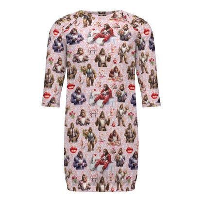 16 Bigfoot / Sasquatch Designs, Baby Long Sleeve Faux Cotton Sleeper Gown