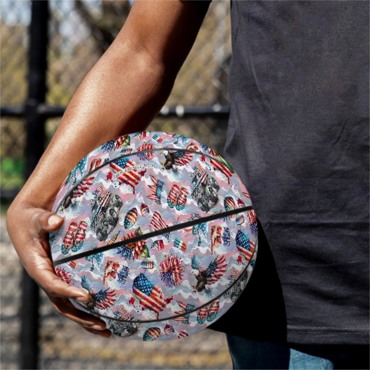 8 Patriot Designs, Leather Basketball