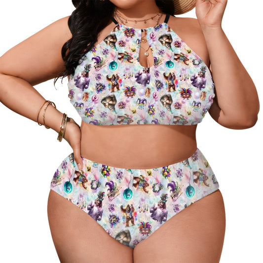 20 Bigfoot / Sasquatch Designs, Plus Size High-Waisted Bikini Customized Services
