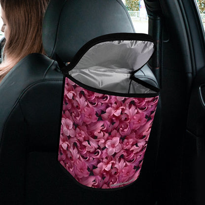 10 Flower Designs, Bucket-Shaped Car Trash Bag