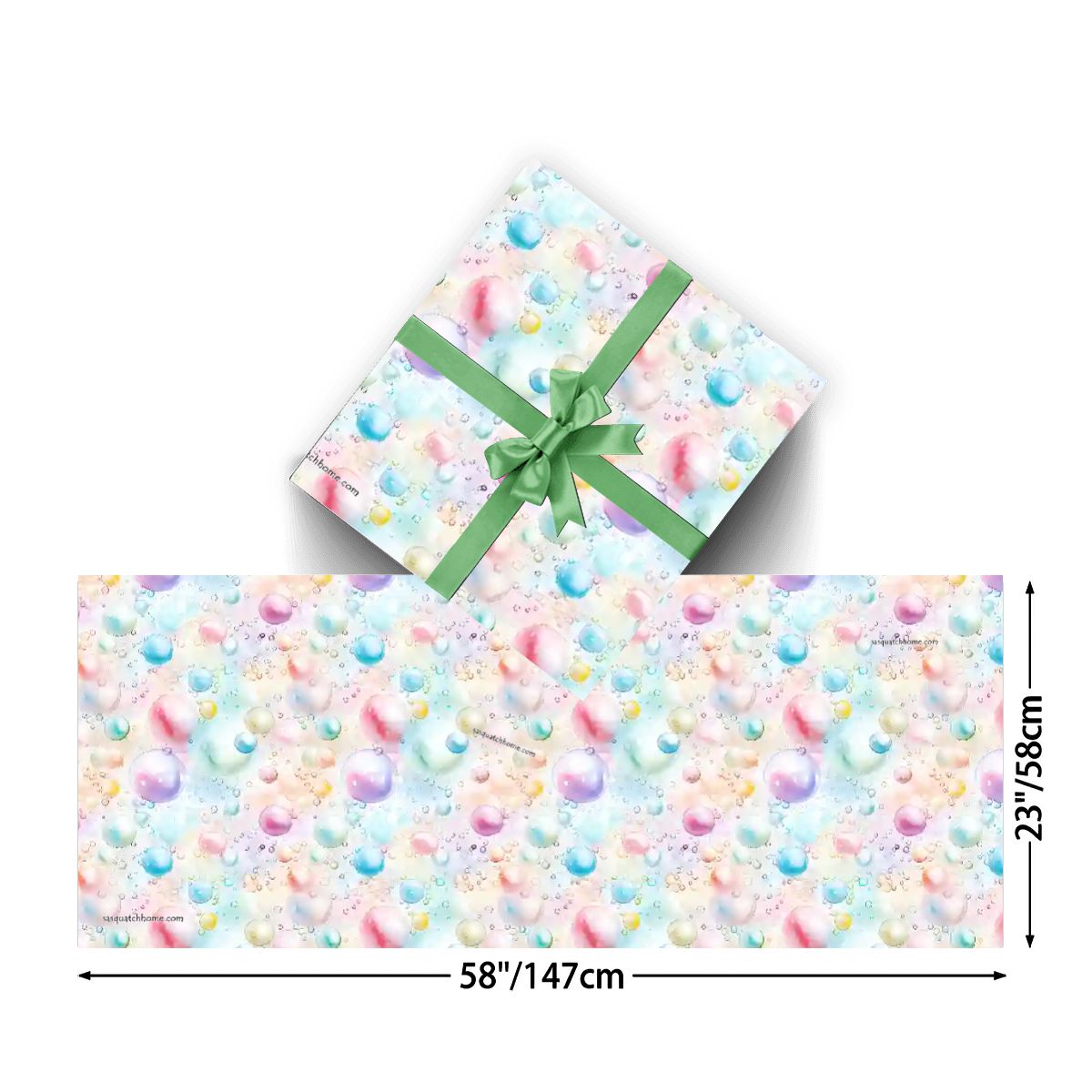 Bubbles, 3 Pack Gift Wrapping Paper Sheets