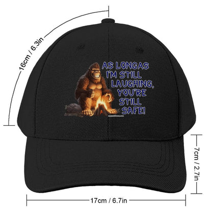“Sarcastic Sasquatch” Series Polyester Baseball Caps – “As long as I’m laughing…”