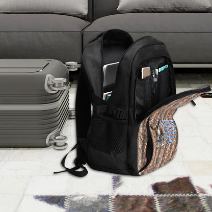 Bigfoot / Sasquatch "Autocorrect..", Large Capacity, Oxford Travel, Laptop Bag with USB Charger