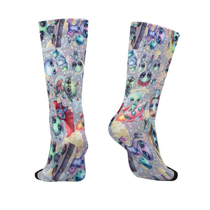 6 Alien Designs, Children’s Polyester Socks
