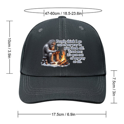 Sasquatch, Bigfoot, "Some people think..", Baseball Cap – 8 Colors