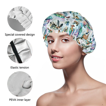 10 Animal Designs, Reusable Shower Cap