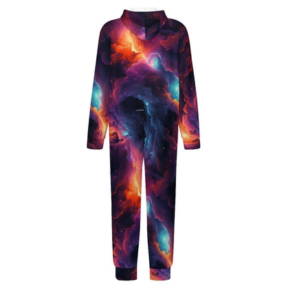 12 Space Designs, Youth Flannel Footless Zip up Pajama Jumpsuit