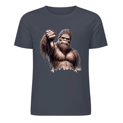 Bigfoot - Sasquatch Thumb Down Short Sleeve Cotton T-Shirt