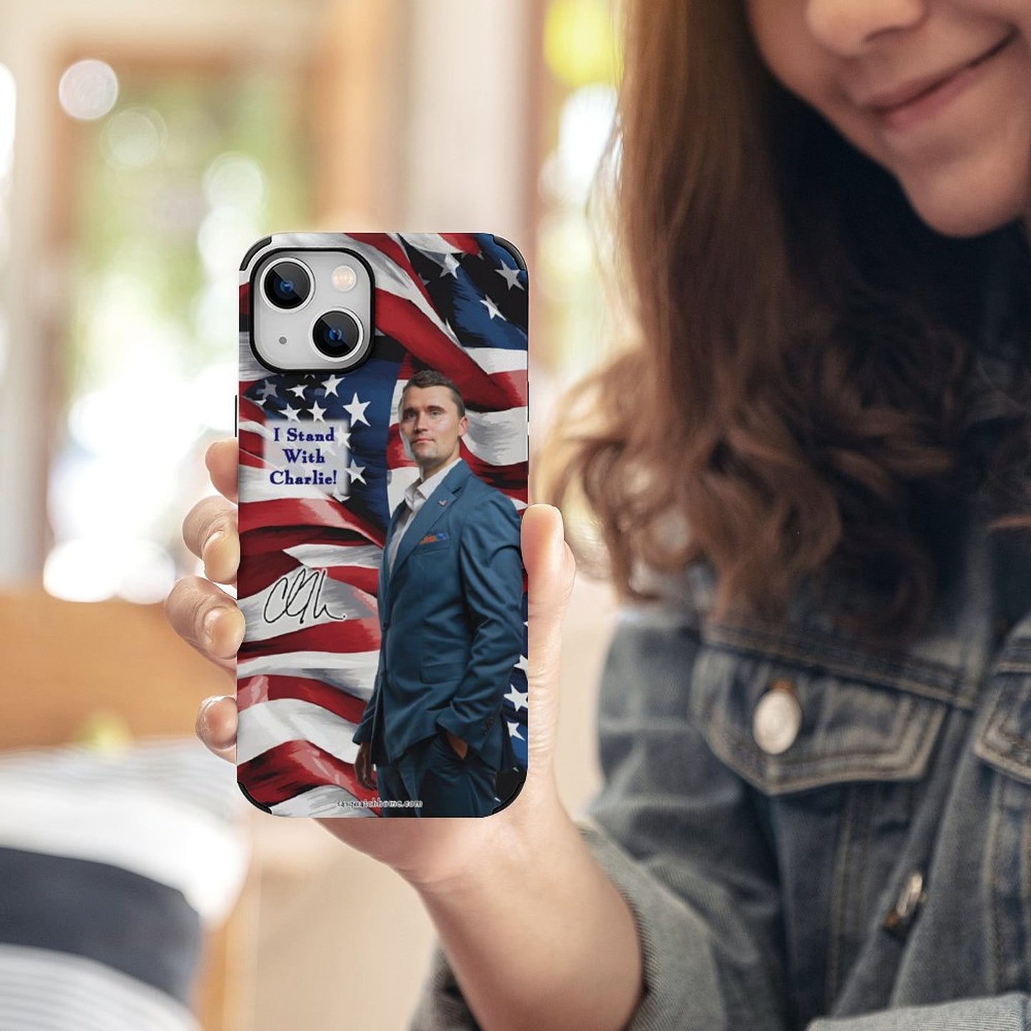 Charlie Kirk Memorial, Microfiber iPhone 13 Cases