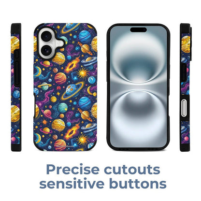 12 Galaxy Outer Space Designs, Microfiber iPhone 16 Cases